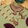 Maroon Color Kundan Dulhan Set (BDL271MRN)