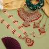 Red Color Kundan Dulhan Set (BDL271RED)