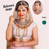 Green Color Kundan Dulhan Set (BDL275GRN)