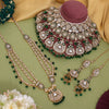 Green Color Kundan Dulhan Set (BDL275GRN)