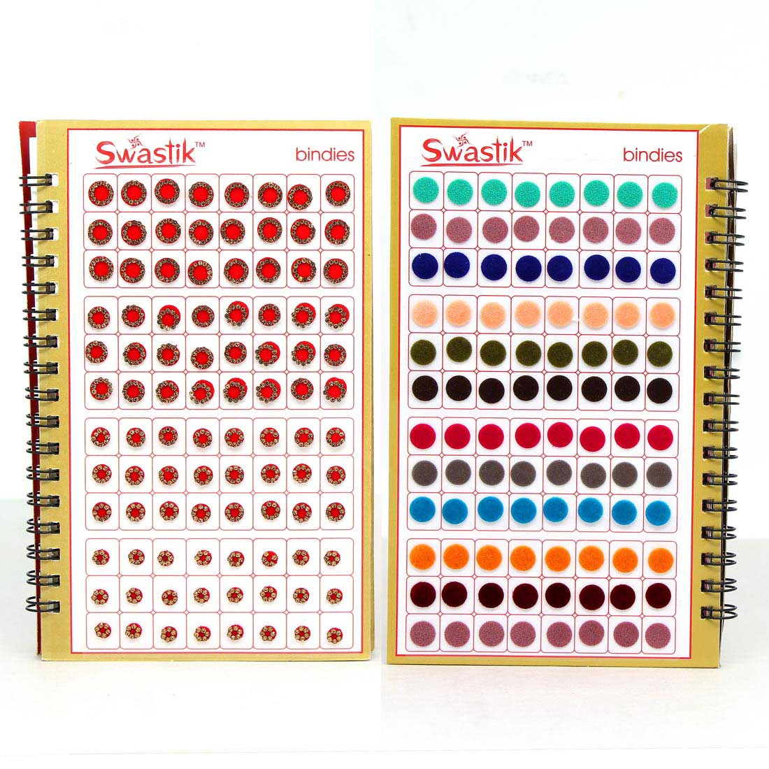 Assorted Color Velvet Bindi Book For Women & Girls- Total Pieces- 960 (BND145CMB)