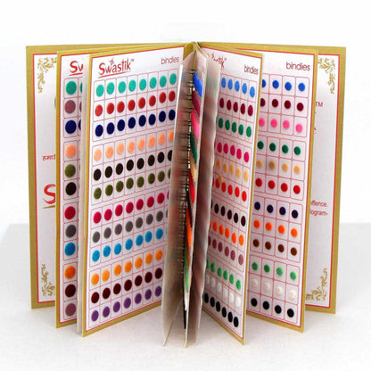 Assorted Color Velvet Bindi Book For Women & Girls- Total Pieces- 960 (BND198CMB)