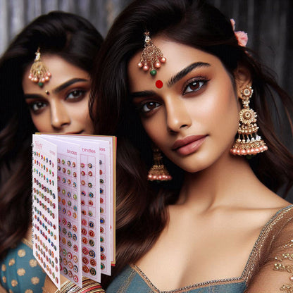 Assorted Color Bindi Book For Women & Girls- Total Pieces- 480 (BND255CMB)