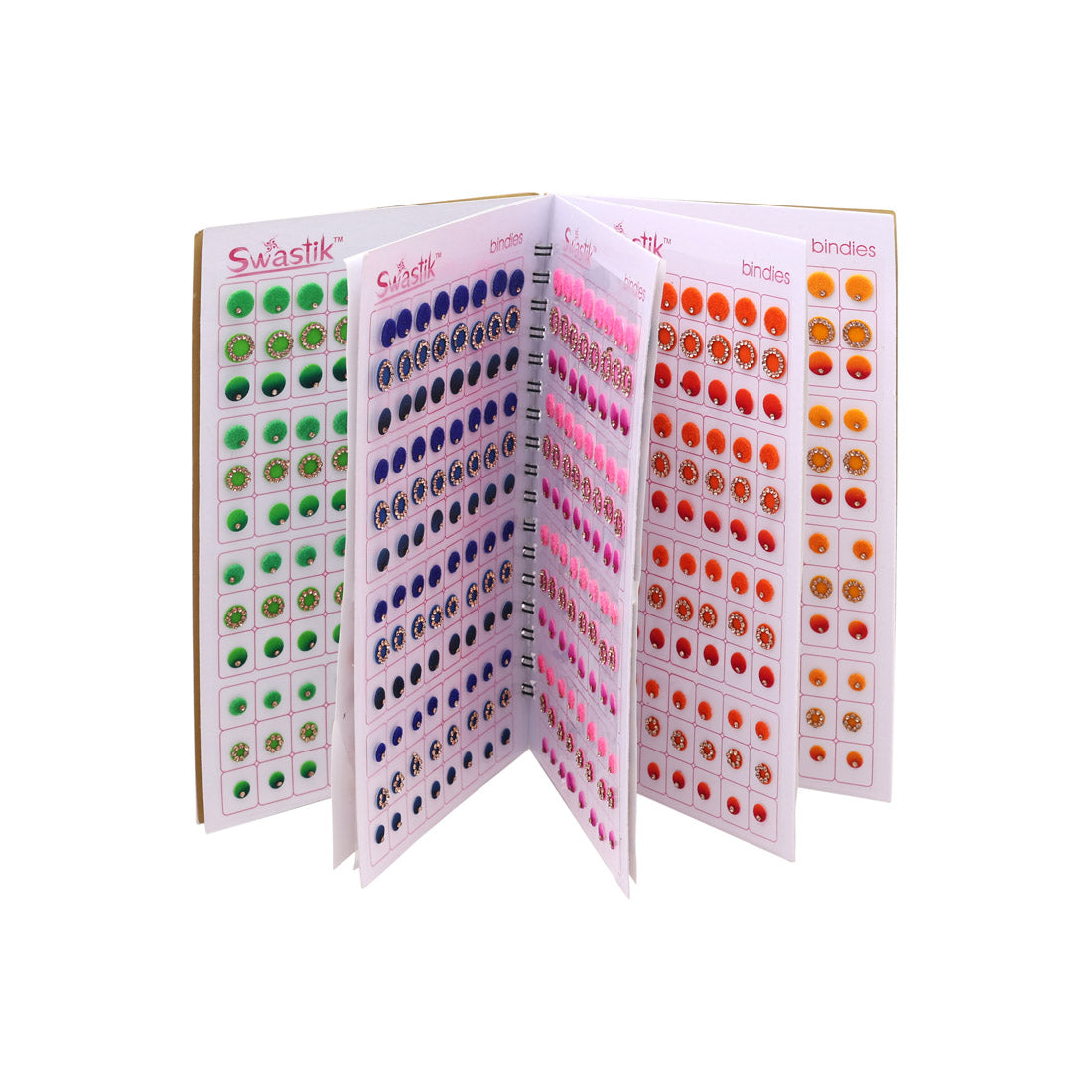 Assorted Color Bindi Book For Women & Girls- Total Pieces- 960 (BND256CMB)