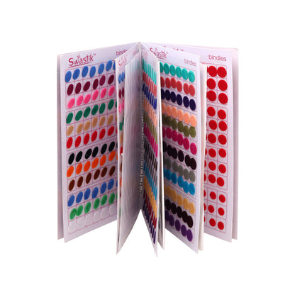 Assorted Color Plain Bindi Book For Women & Girls- Total Pieces- 960 (BND260CMB)
