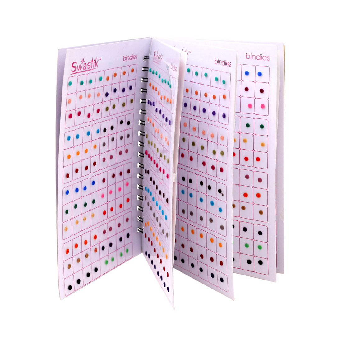 Assorted Color Plain Bindi Book For Women & Girls- Total Pieces- 960 (BND261CMB)