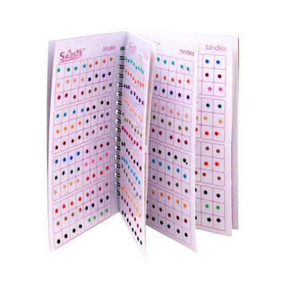 Assorted Color Plain Bindi Book For Women & Girls- Total Pieces- 960 (BND261CMB)