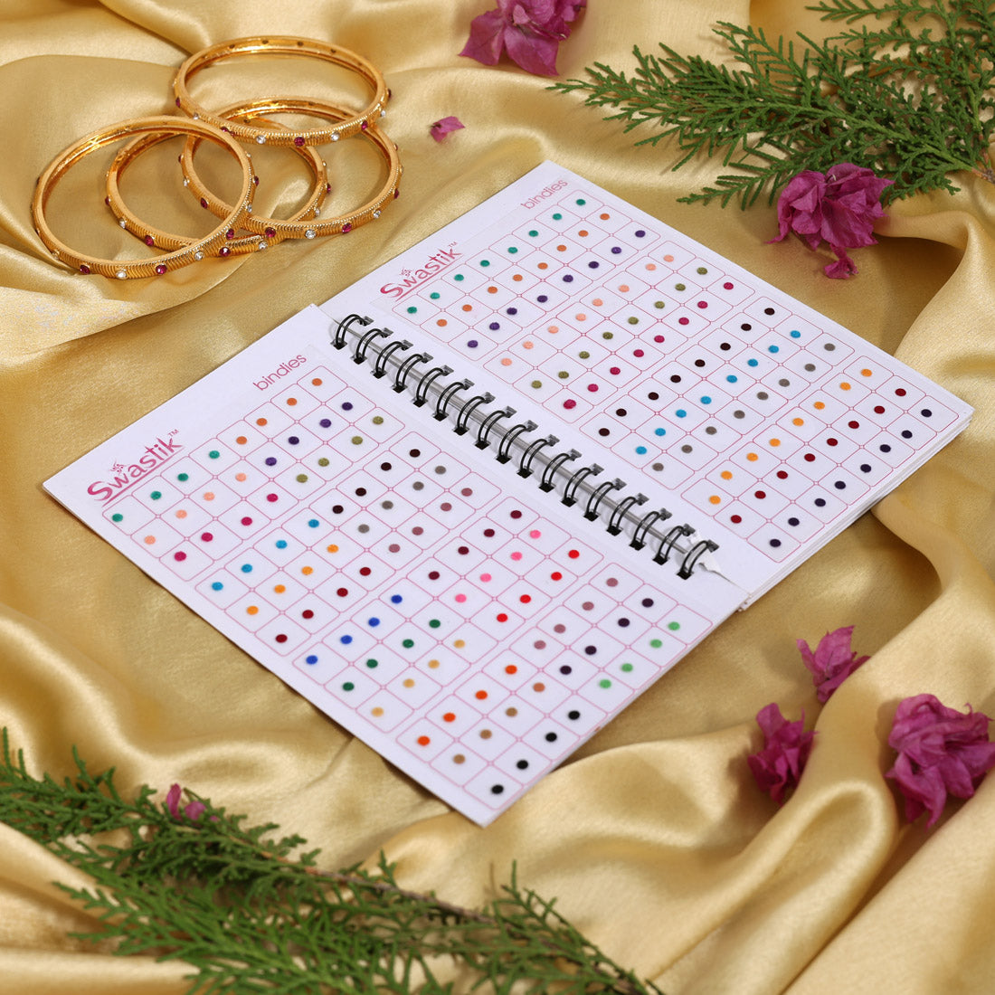 Assorted Color Plain Bindi Book For Women & Girls- Total Pieces- 960 (BND261CMB)