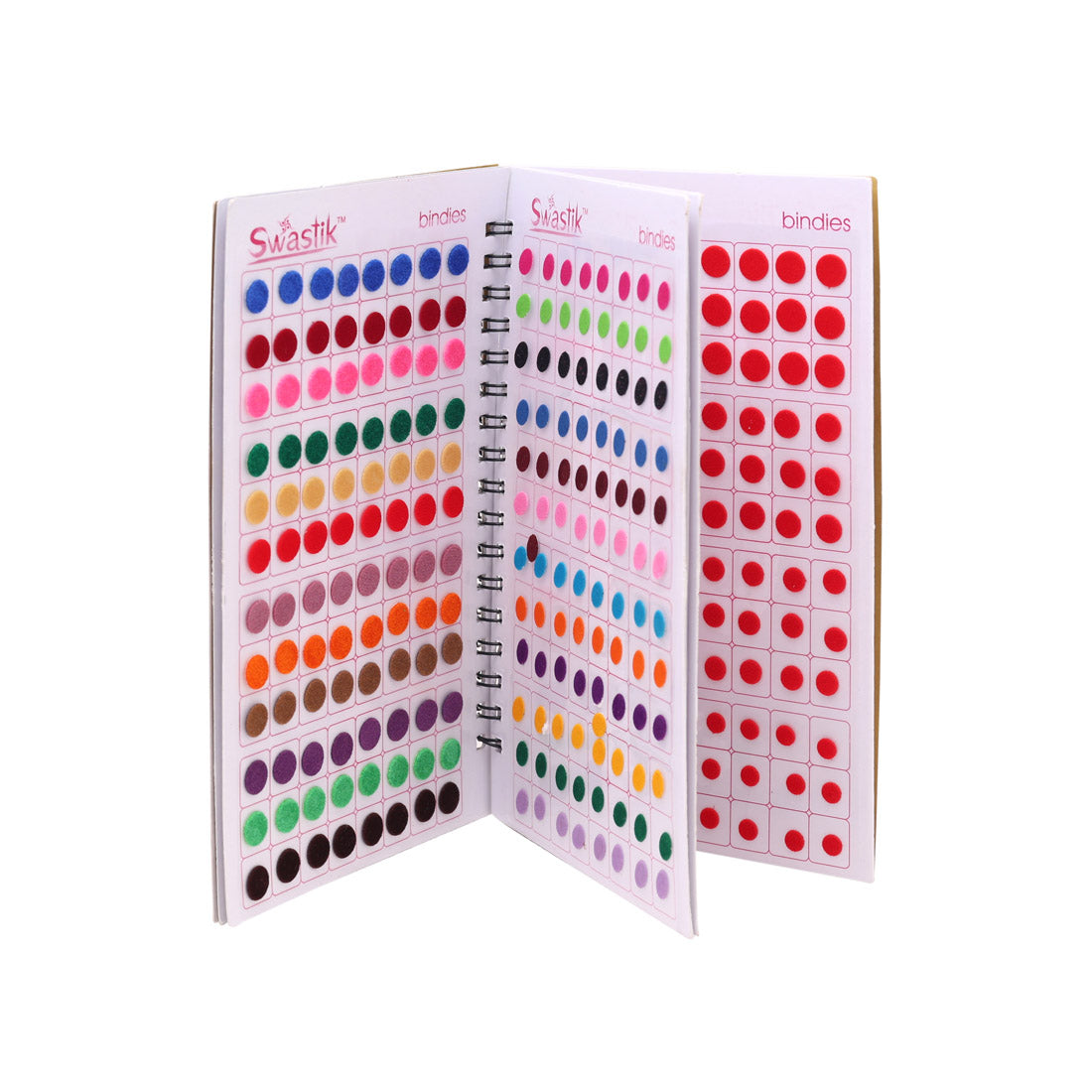 Assorted Color Plain Bindi Book For Women & Girls- Total Pieces- 960 (BND262CMB)