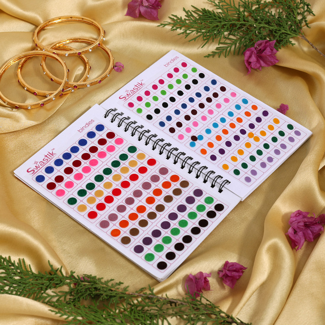 Assorted Color Plain Bindi Book For Women & Girls- Total Pieces- 960 (BND262CMB)