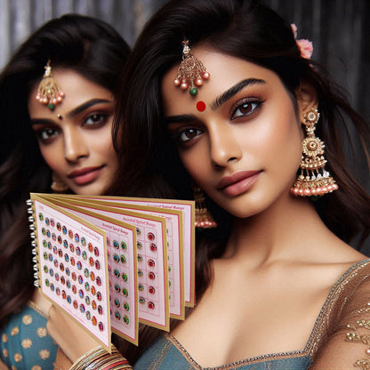 Assorted Color Bindi Book For Women & Girls- Total Pieces- 360 (BND277CMB)