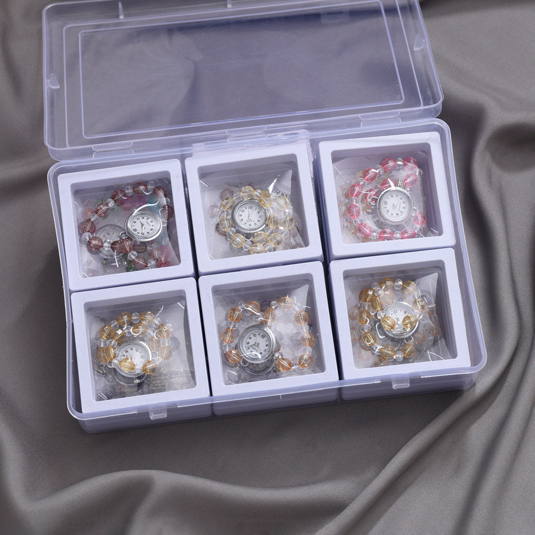 Assorted Color 12 Pieces Bracelet Watch For Girls And Women (BW106CMB)