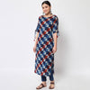 Blue Color Straight Kurta (CK211BLU-L)