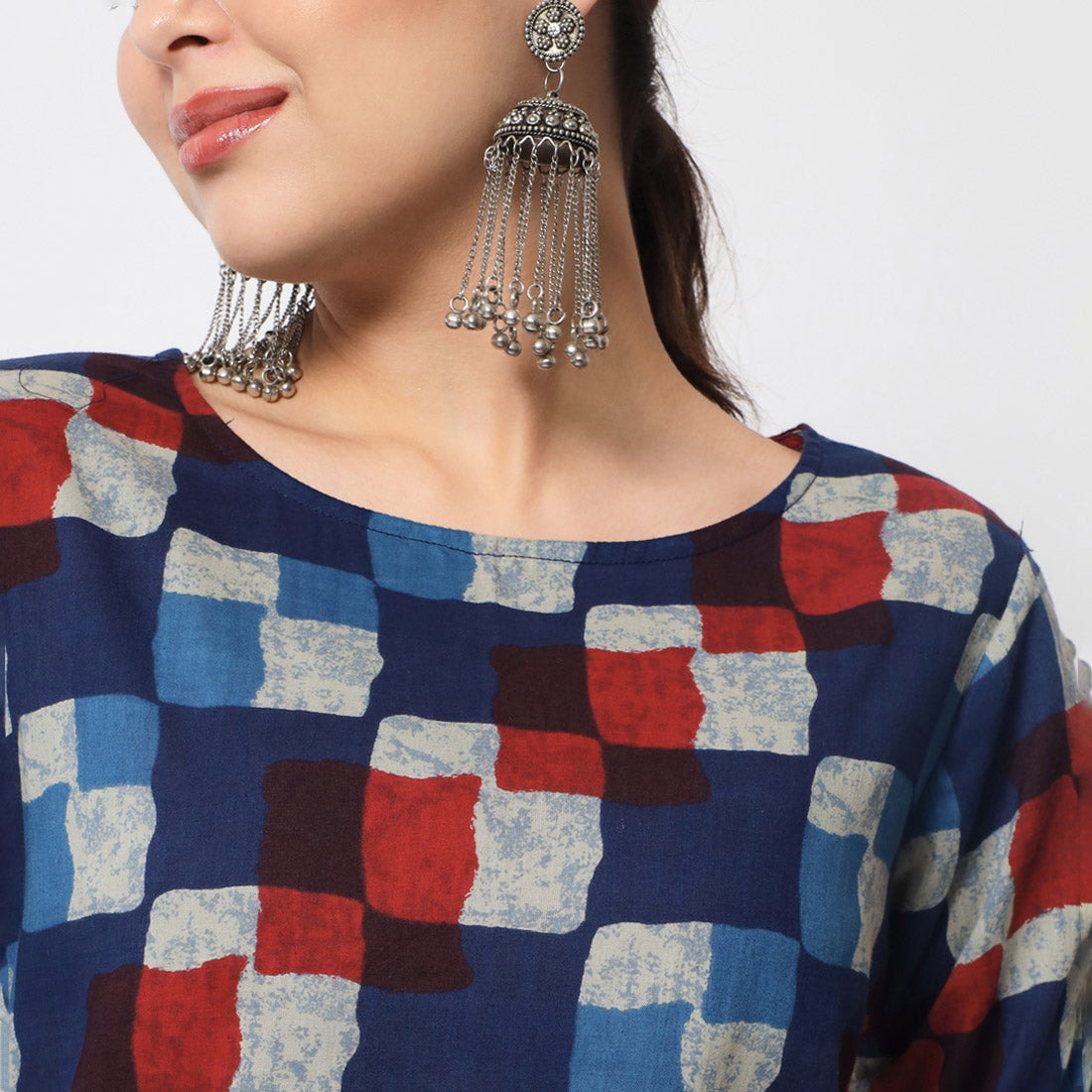 Blue Color Straight Kurta (CK211BLU-M)