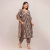 Grey Color Alia Cut Kurta Pant With Dupatta Set (CK220GRY-L)