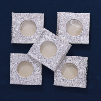 10 Grams Coin Box For Gold & Silver Coins In Silver Color 5 Pieces (CONB105CMB)