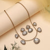 White Color American Diamond Necklace Set (CZN1003WHT)