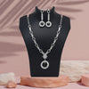 Black Color American Diamond Necklace Set (CZN1017BLK)