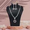 Pink Color American Diamond Necklace Set (CZN1017PNK)