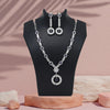 Purple Color American Diamond Necklace Set (CZN1017PRP)