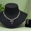 Rani Color American Diamond Necklace Set (CZN1023RNI)