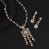 White Color American Diamond Necklace Set (CZN1025WHT)