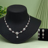 Rani Color American Diamond Necklace Set (CZN1027RNI)