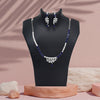 Blue Color American Diamond Necklace Set (CZN1029BLU)