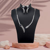 Blue Color American Diamond Necklace Set (CZN1031BLU)