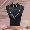 Green Color American Diamond Necklace Set (CZN1031GRN)