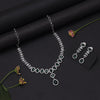 Green Color American Diamond Necklace Set (CZN1032GRN)