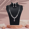 Pink Color American Diamond Necklace Set (CZN1032PNK)