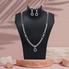 Black Color American Diamond Necklace Set (CZN1034BLK)