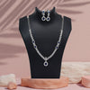 Blue Color American Diamond Necklace Set (CZN1034BLU)