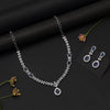 Blue Color American Diamond Necklace Set (CZN1034BLU)