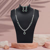 Green Color American Diamond Necklace Set (CZN1034GRN)