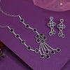 Purple Color American Diamond Necklaces Set (CZN1047PRP)