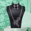 Purple Color American Diamond Necklaces Set (CZN1047PRP)