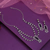 Purple Color American Diamond Necklaces Set (CZN1048PRP)