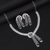 Silver Color American Diamond Necklaces Set (CZN1049SLV)