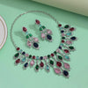 Multi Color American Diamond Necklaces Set (CZN1051MLT)