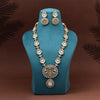 Off White Color Premium Quality Moissanite Kundan Necklace Set (CZN1070OWHT)