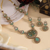 Pista Green Color Premium Quality Moissanite Kundan Necklace Set (CZN1070PGRN)