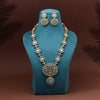 Pista Green Color Premium Quality Moissanite Kundan Necklace Set (CZN1070PGRN)