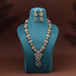 Purple Color Premium Quality Handmade In Jaipur Brass Ad & Monalisa Stone Necklace Set (CZN1071PRP)