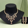 Pink Color American Diamond Necklaces Set