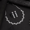 Silver Color American Diamond Necklaces Set