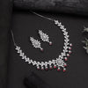 Ruby Color American Diamond Necklaces Set