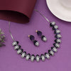 Purple Color American Diamond Necklaces Set