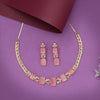 Pink Color American Diamond Necklaces Set